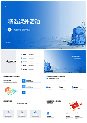 课外活动精选经验技能自信提升攻略PPT模板