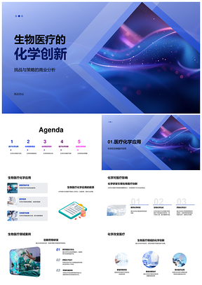 2025生物医疗化学创新研发挑战策略商业投资分析PPT模板