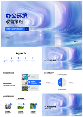 家居行业办公环境改造策略设计案例布局需求预算效率PPT模板
