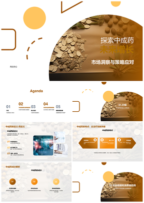 中成药市场蓬勃新药研发销售渠道拓展PPT模板