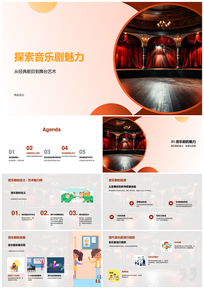 经典音乐剧魅力探源百老汇舞台艺术PPT模板