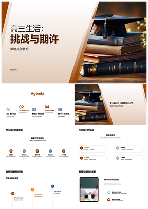 高三挑战策略逐梦理想新常态PPT模板