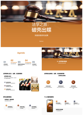 法学研究法槌科学实用成果方法实践影响PPT模板