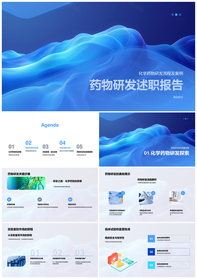 2025ChemoX化学药物研发项目管理临床试验监管团队协作述职报告PPT模板