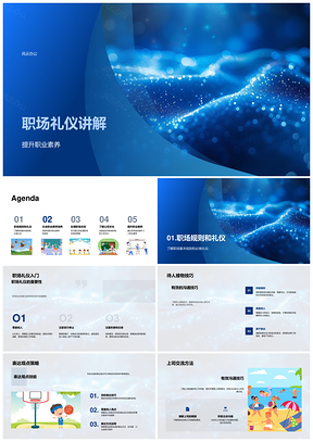 职场礼仪职业素养待人接物表达策略上司交流职场关系公司文化PPT模板