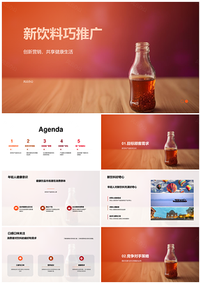 健康新饮料创意推广策略吸引年轻消费者PPT模板