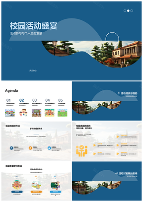 校园多元活动助力全面发展PPT模板