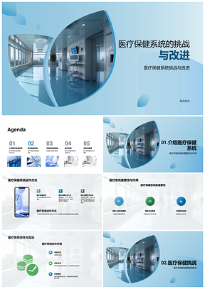 医疗保健系统组成运作挑战与协作改进PPT模板