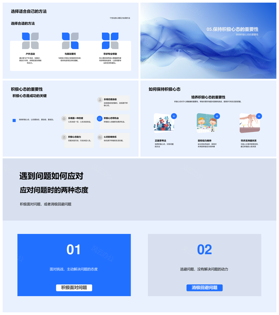 五年级学生心理健康问题解决与社会适应探究PPT模板