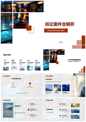 诉讼案件赢诉战略法律证据要点解析PPT模板