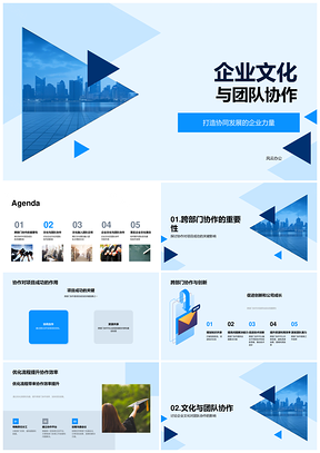 企业文化驱动跨部门协作创新促公司成长PPT模板