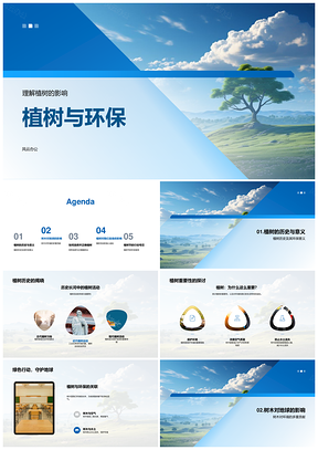 植树节环保护水土空气历史选树重要PPT模板