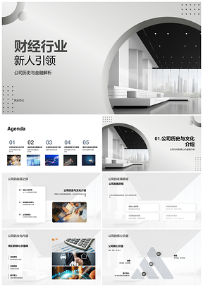 金融分析师新人培训融入公司文化市场数据分析PPT模板