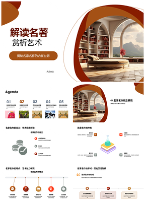 品读经典名著提升文学素养赏析艺术价值PPT模板