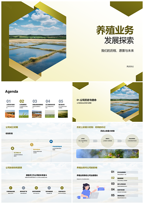 养殖业务发展历程成果挑战未来规划PPT模板