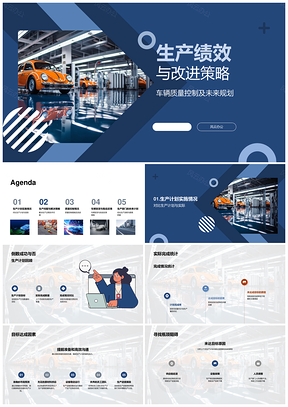 车辆质控装配线绩效提升与生产计划优化策略PPT模板