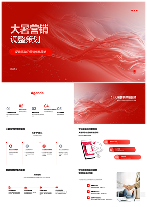 大暑营销策略调整目标成果市场消费者反馈趋势PPT模板