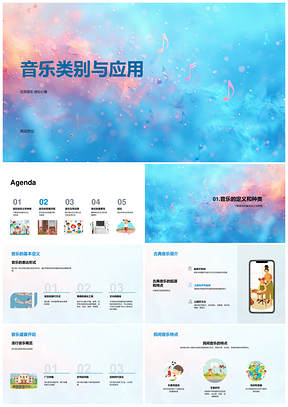 音乐类别发展中的文化情绪与趋势PPT模板
