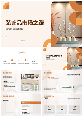 装饰品市场新品定位目标客户需求销售策略PPT模板