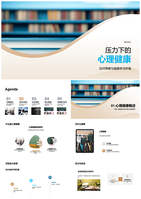 学习压力应对策略与心理健康维护PPT模板