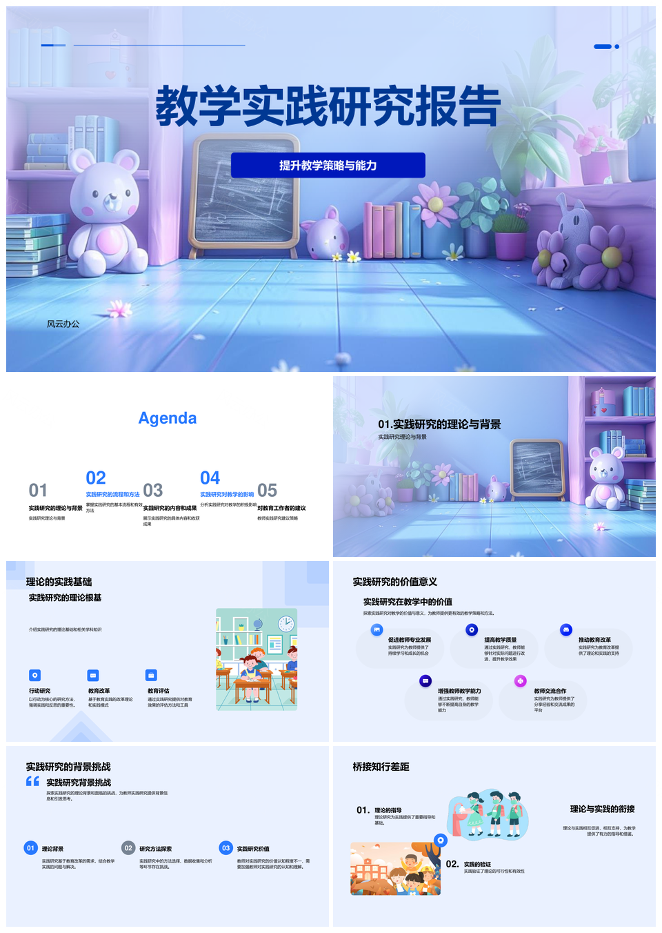 2025教学实践策略能力提升研究分析PPT模板
