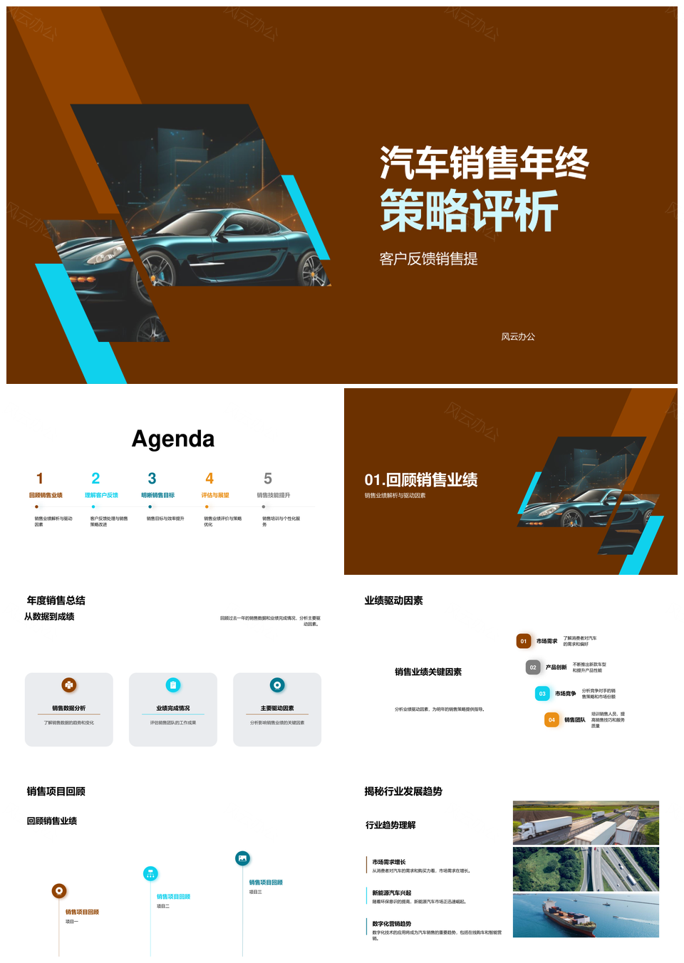 汽车销售年终策略客户反馈驱动业绩行业趋势PPT模板