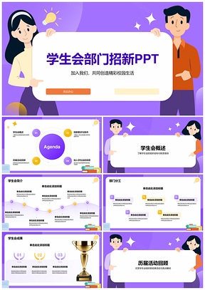 学生会部门招新活动要求能力PPT制作