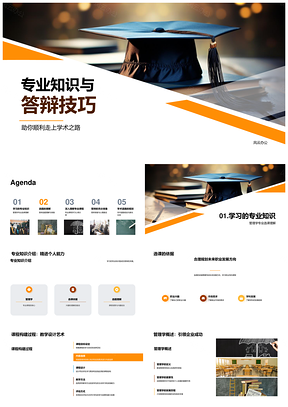 管理学专业知识与答辩技巧精要PPT模板