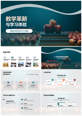 黑板演变中的教学革新与学习体验PPT模板