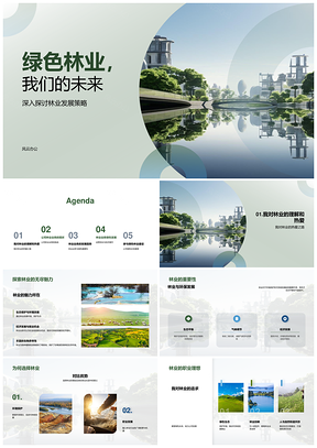 绿色林业发展策略业务挑战与未来展望PPT模板