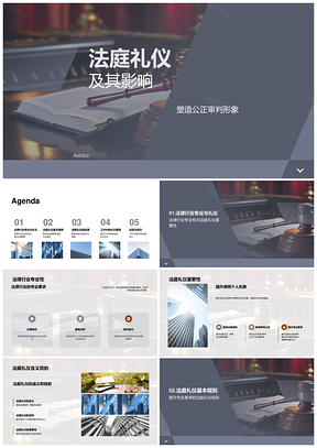 法庭礼仪维护审判公正与律师专业形象PPT模板