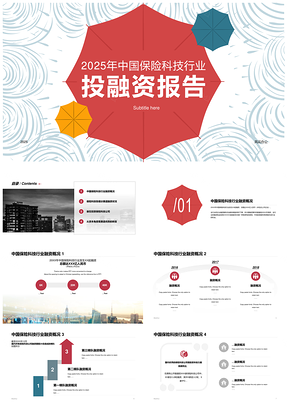 2025保险行业投融资保护伞报告PPT模板