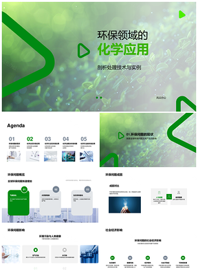 环保化学处理技术水气治理应用影响PPT模板