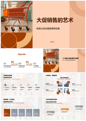 电商大促营销策略与消费者心理分析PPT模板