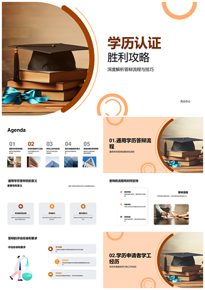 学历答辩学术顾问指导流程时间攻略PPT模板