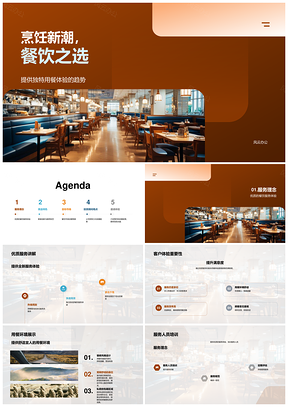 新潮餐饮之选特色服务邀您品鉴美食顾问体验PPT模板