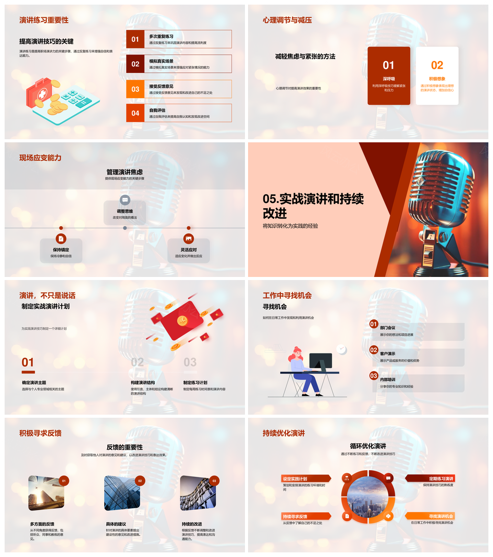 职场演讲培训塑造品牌提升团队效能PPT模板