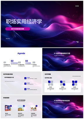 职场经济学市场供求分析决策风险评估PPT模板