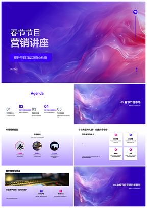 电视节目制作人春节营销策划趋势竞争分析PPT模板