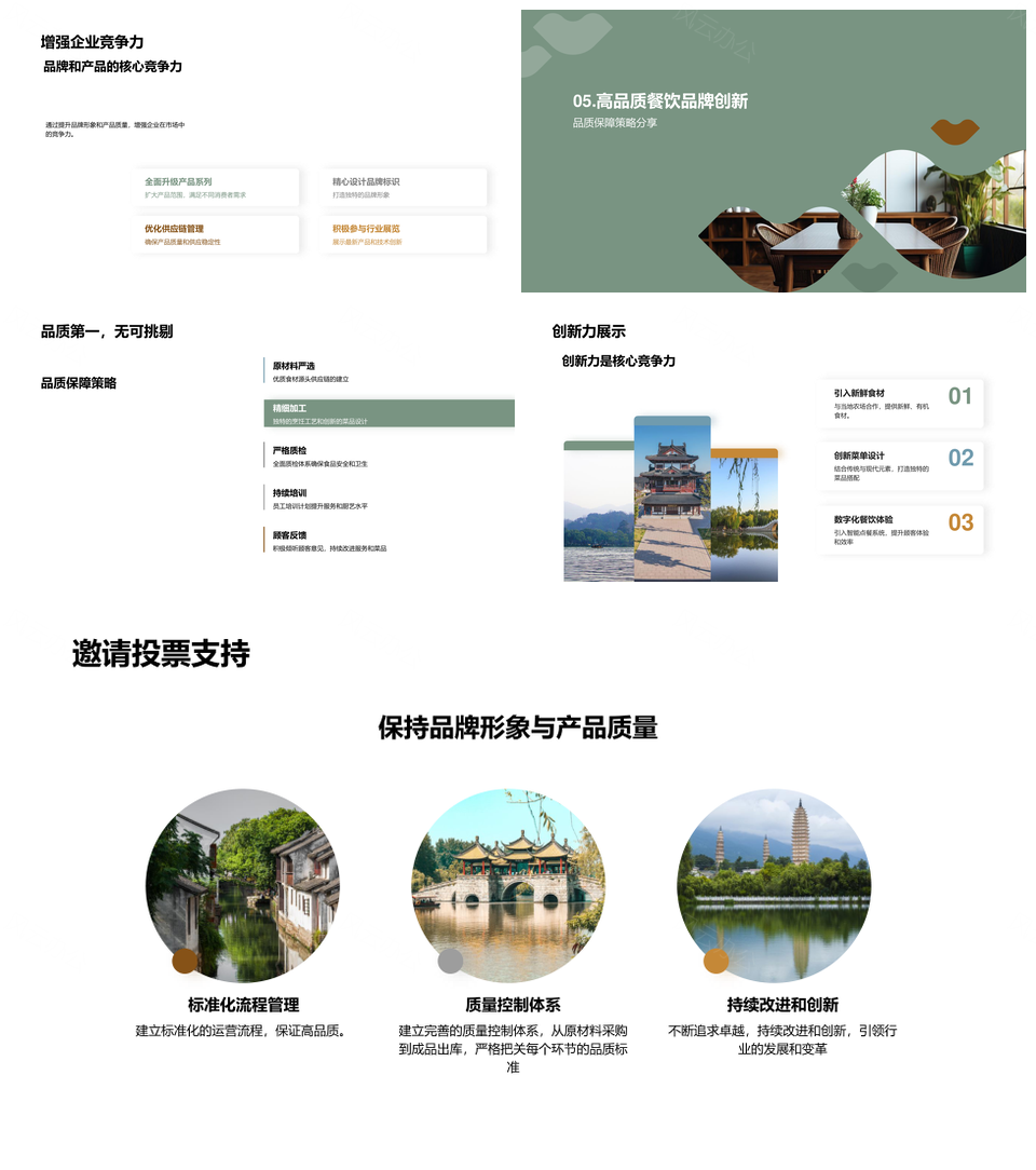 餐饮行业发展趋势与运营优化品牌提升PPT模板