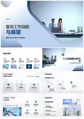 2025医保工作成果团队成长未来战略PPT模板