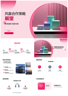 共赢合作策略财务透明风险可控盈利模式PPT模板