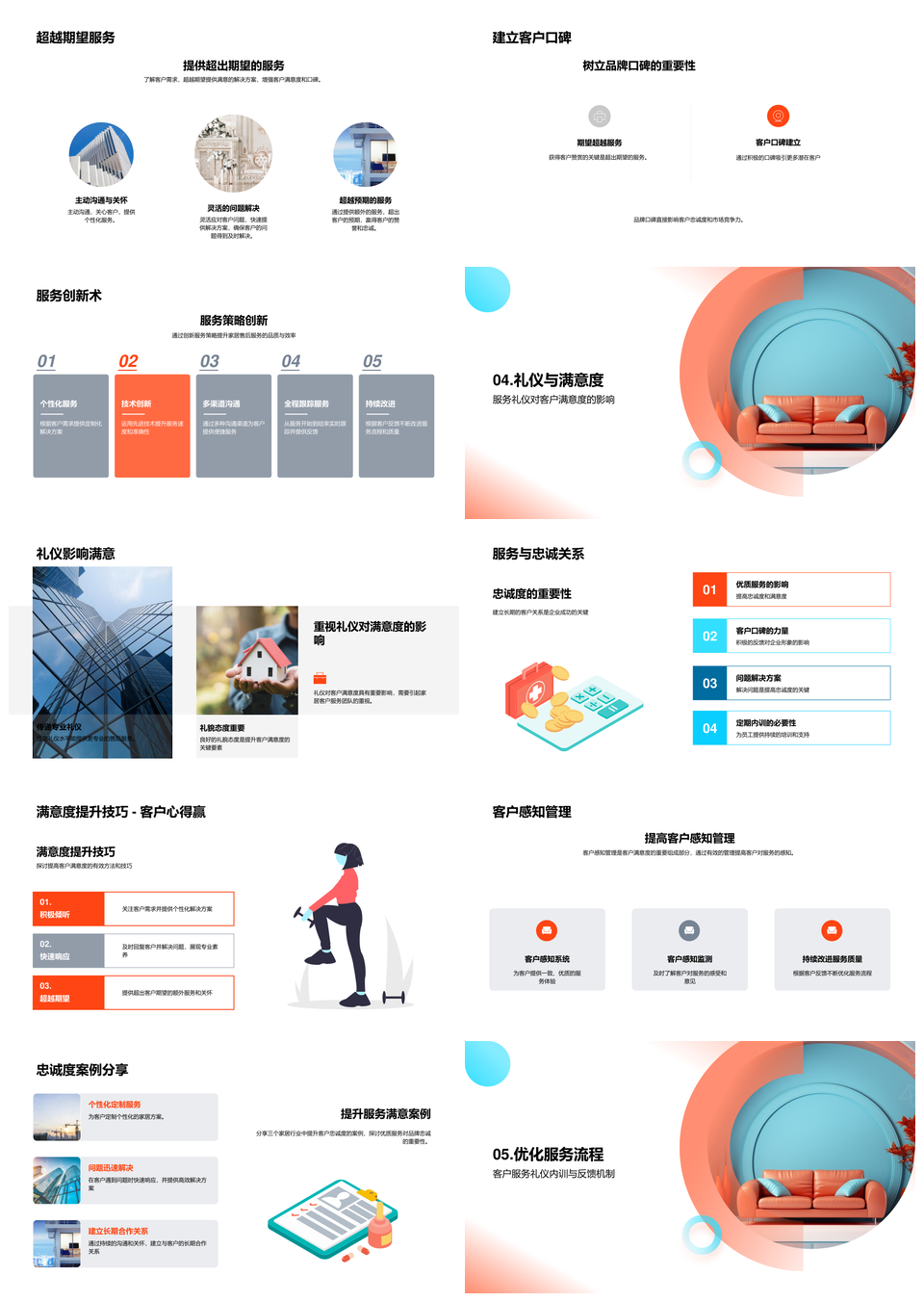 家居售后商务礼仪培训团队仪态同理心提升口碑PPT模板