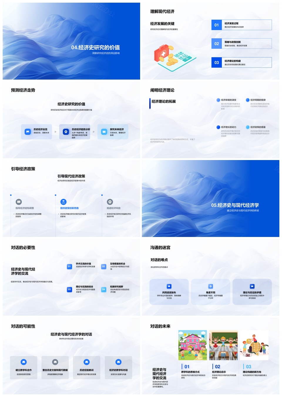 农业工业全球化经济模式变迁PPT模板