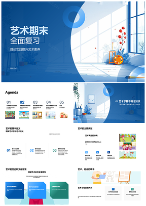 艺术学素养类型与社会关系期末总复习PPT模板