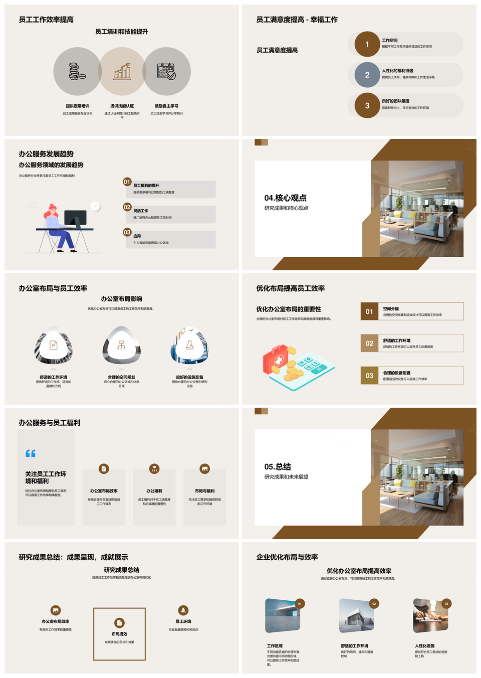 学术研究办公布局优化提升效率PPT模板