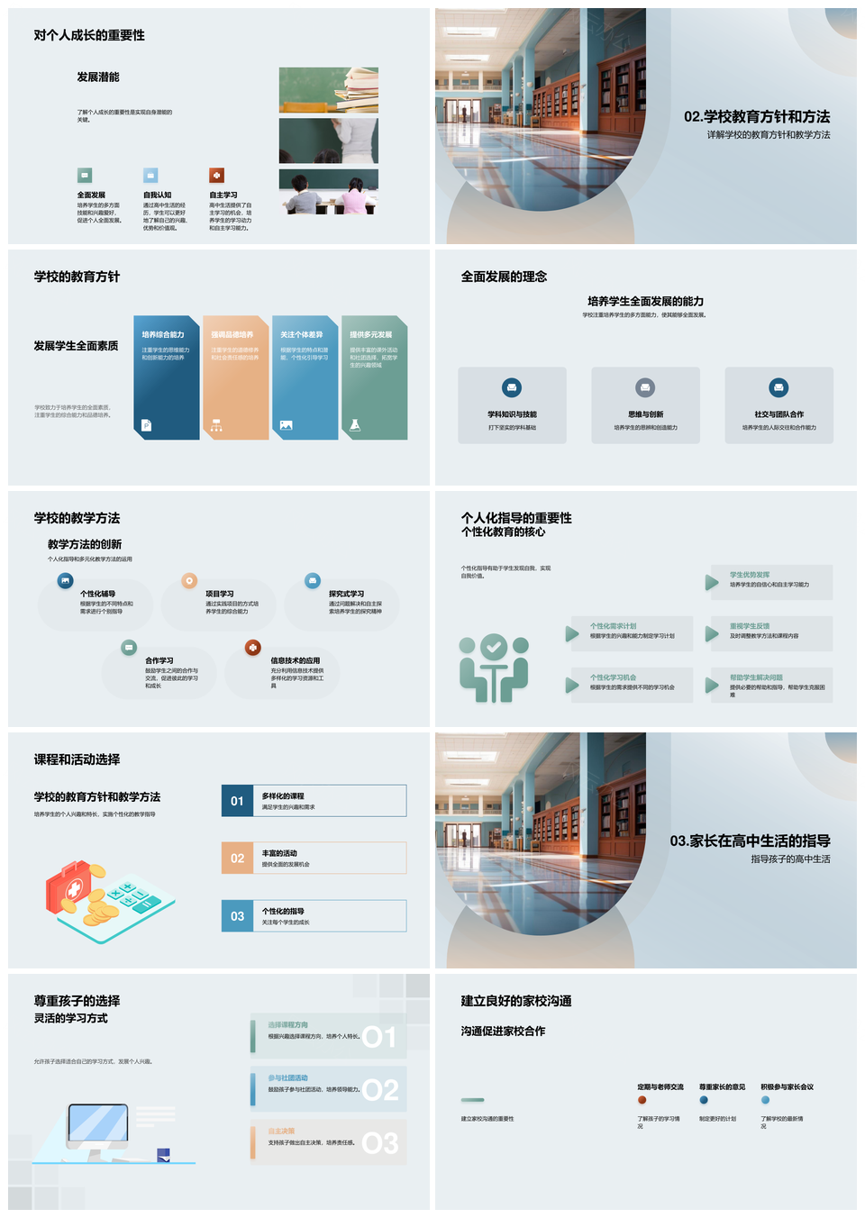 家校合力助力高中生自主全面发展PPT模板