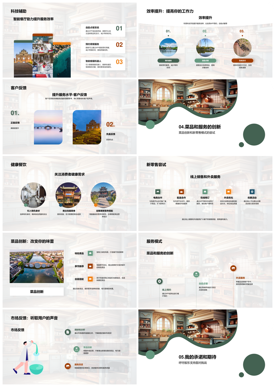 餐饮业厨房科技革新精进食材优服务PPT模板