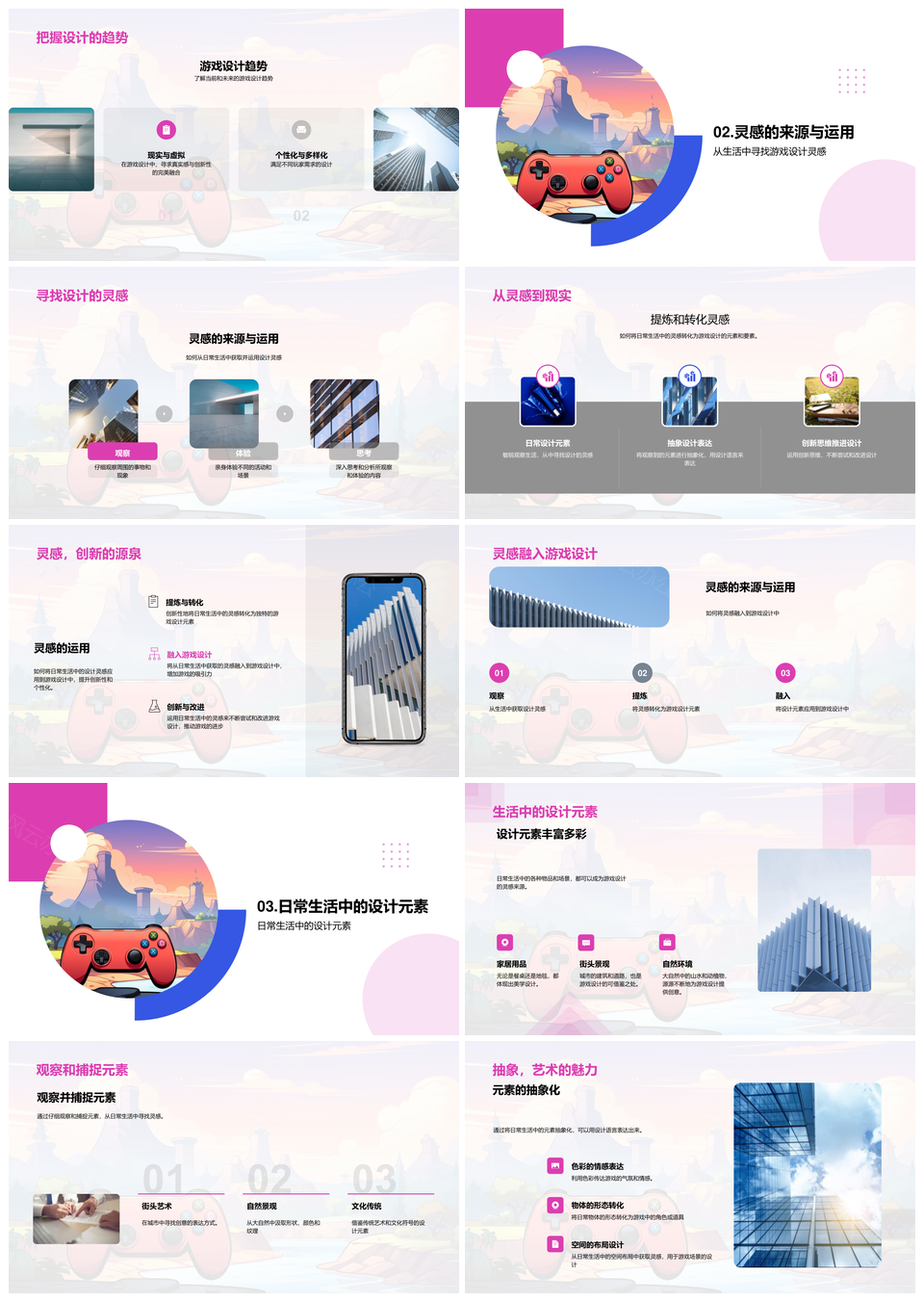 生活化游戏设计创新实践核心要素PPT模板