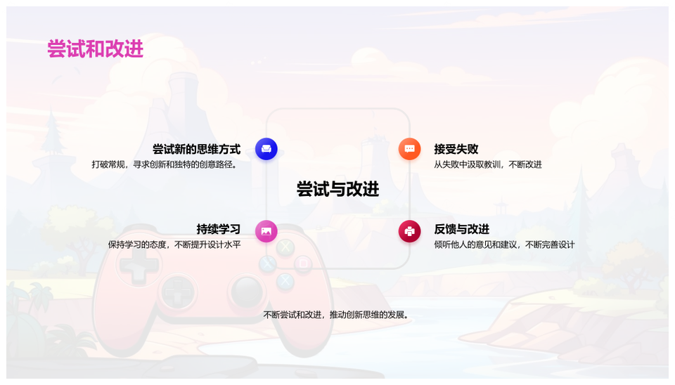 生活化游戏设计创新实践核心要素PPT模板